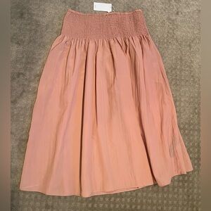 Mango Midi Skirt in Mauve Pink